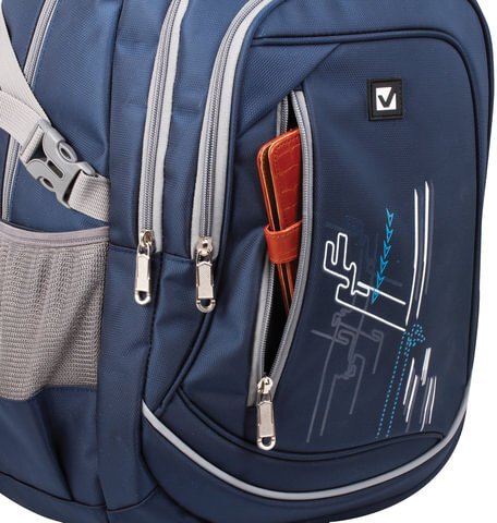 Рюкзак BRAUBERG для старшеклассников/студентов/молодежи, "Старлайт", 30 литров, 46х34х18 см, 226342