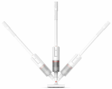 Пылесос вертикальный DEERMA DX888, 3 в 1, потребляемая мощность 600 Вт, контейнер 0,45 л, белый