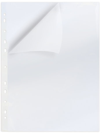 Папки-уголки с перфорацией прозрачные, до 40 листов, ПЛОТНЫЕ 0,18 мм, комплект 10 шт., BRAUBERG, 226827