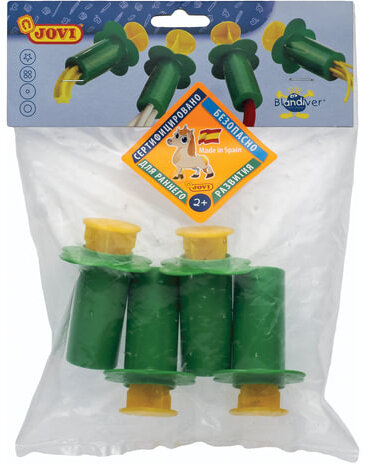 Шприцы для моделирования JOVI (Испания), набор 4 шт., для растительного пластилина (теста), 424