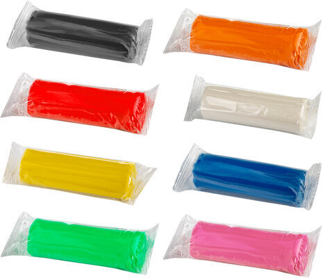 Пластилин в ведерке ЮНЛАНДИЯ, 8 цветов, 700 г, ВЫСШЕЕ КАЧЕСТВО, 105862