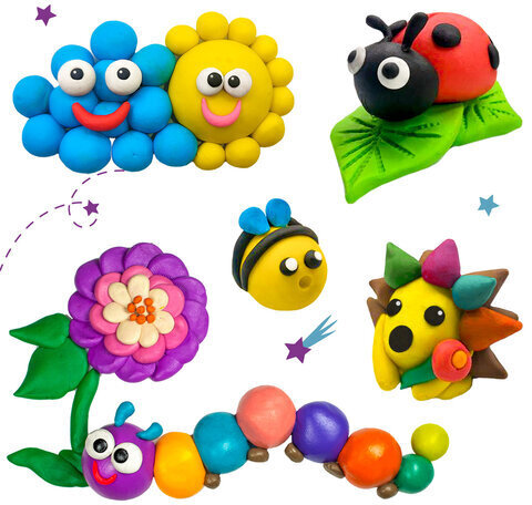 Пластилин в ведерке ЮНЛАНДИЯ, 8 цветов, 700 г, ВЫСШЕЕ КАЧЕСТВО, 105862