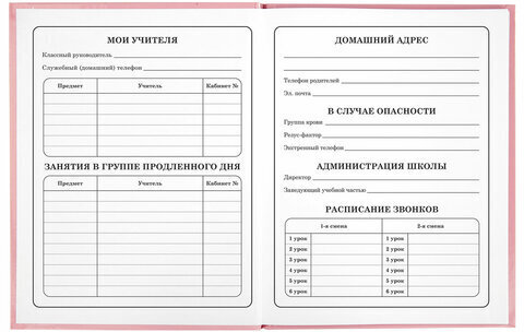 Дневник 1-4 класс 48 л., твердый, ЮНЛАНДИЯ, глянцевая ламинация, с подсказом, "Bunny", 106348