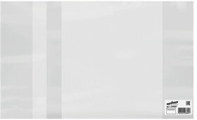 Обложка ПВХ для тетрадей и дневников, ЮНЛАНДИЯ, с закладкой, 110 мкм, 210х350 мм, штрих-код, 229307