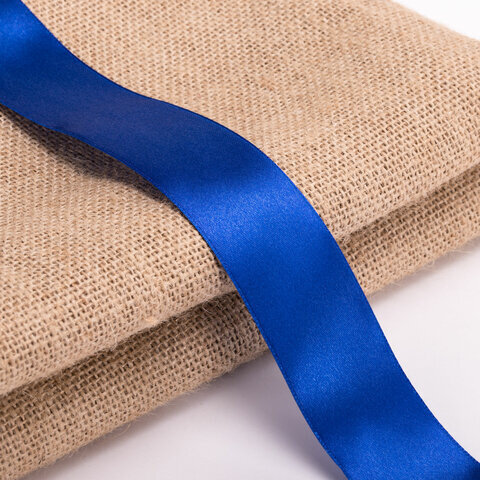 Лента атласная ширина 38 мм, длина 23 м, синяя, BRAUBERG, 591510