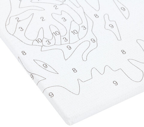 Картина по номерам 15х20 см, ЮНЛАНДИЯ "Птица в цветущем саду", на холсте, акрил, кисти, 662506