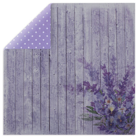 Бумага для скрапбукинга 30х30 см "Прованс", двусторонняя, 12 листов, 12 дизайнов, 180 г/м2, ОСТРОВ СОКРОВИЩ, 662765