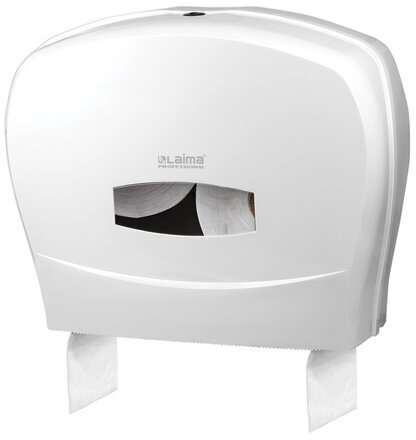Диспенсер для туалетной бумаги LAIMA PROFESSIONAL CLASSIC (Система T1/T2), большой, белый, 601428