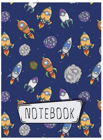 Блокнот МАЛЫЙ ФОРМАТ (75x105 мм), А7, 40 л., гребень, фольга, TWIN лак, клетка, "МИКС 4" (6 видов), 099111