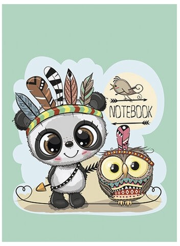 Блокнот МАЛЫЙ ФОРМАТ (75x105 мм), А7, 40 л., гребень, фольга, TWIN лак, клетка, "МИКС 4" (6 видов), 099111