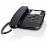 Телефон Gigaset DA410, память 10 номеров, спикерфон, тональный/импульсный режим, черный, S30054S6529S301