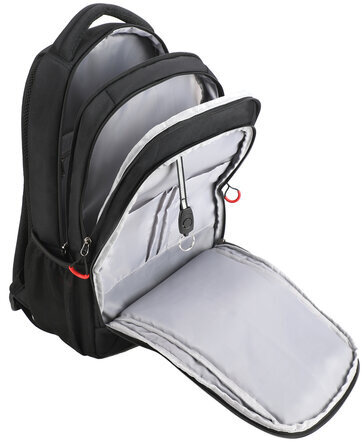 Рюкзак BRAUBERG URBAN универсальный, 3 отделения, светоотражающий принт, "Darkness", черный, 45х30х14 см, 270754