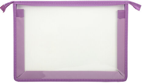 Папка для тетрадей ЮНЛАНДИЯ А4, 1 отделение, картон/пластик, блестки, на молнии, "Happy time", 270860