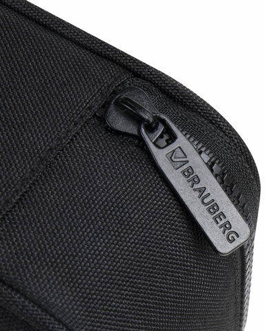 Пенал-органайзер BRAUBERG, 1 отделение, органайзер, полиэстер, 22х11,5x6 см, черный, 272309