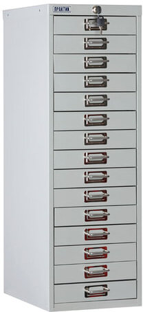 Шкаф металлический для документов ПРАКТИК "MDC-A4/910/15", 15 ящиков, 910х277х405 мм, собранный