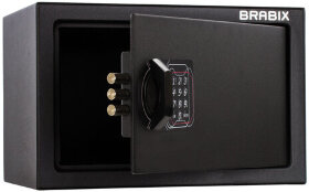 Сейф мебельный BRABIX &quot;SF-200EL&quot;, 200х310х200 мм, электронный замок, черный, 291145, S103BR211214