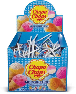 Карамель CHUPA CHUPS (Чупа-Чупс) "Мороженое", 12 г, 65425