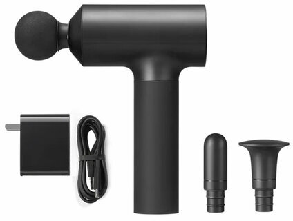 Массажный пистолет XIAOMI Massage Gun, перкуссионный, 3 режима, 3 насадки, до 3200 об/мин, черный, BHR5608EU