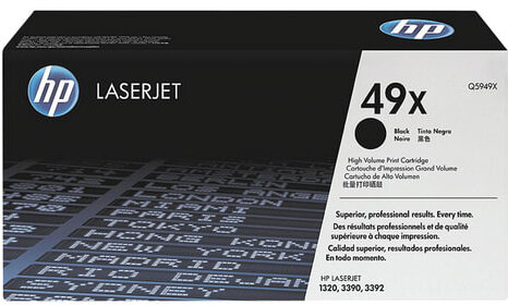 Картридж лазерный HP (Q5949X) LaserJet 1320/3390/3392 и другие, №49X, оригинальный, ресурс 6000 стр.
