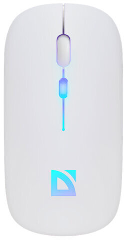 Мышь беспроводная DEFENDER TOUCH MM-997, USB, 3 кнопки+1 колесо-кнопка, оптическая, белая, 52998