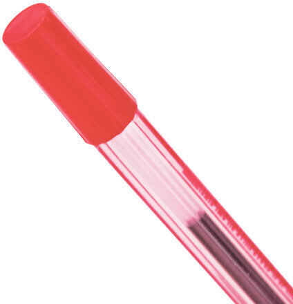 Ручка шариковая STAFF AA-927, КРАСНАЯ, корпус тонированный, хромированные детали, 0,7 мм, линия 0,35 мм, 142811