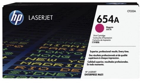 Картридж лазерный HP (CF333A) LaserJet M651n/M651dn/M651xh, №654A, пурпурный, оригинальный, ресурс 15000 страниц