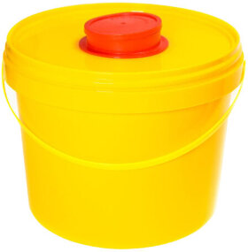 Контейнер для сбора отходов острого инструмента 2 л КОМПЛЕКТ 100 шт., желтый (класс Б), СЗПИ