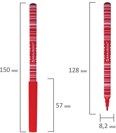 Фломастеры BRAUBERG "PREMIUM", 18 цветов, КОРПУС С ПЕЧАТЬЮ, вентилируемый колпачок, ПВХ-упаковка с европодвесом, 151943