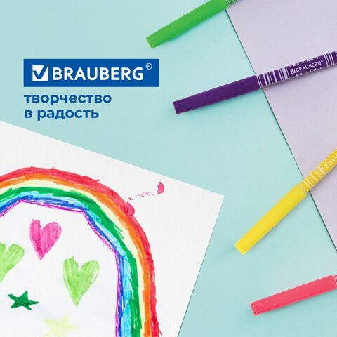 Фломастеры BRAUBERG "PREMIUM", 18 цветов, КОРПУС С ПЕЧАТЬЮ, вентилируемый колпачок, ПВХ-упаковка с европодвесом, 151943