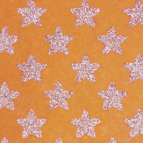 Цветная пористая резина (фоамиран), А4, толщина 2 мм, ОСТРОВ СОКРОВИЩ, 5 листов, 5 цветов, блестящие звезды, 660085