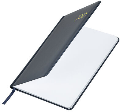 Еженедельник датированный 2025, А5, 145х215 мм, BRAUBERG "Select", балакрон, темно-синий, 115971