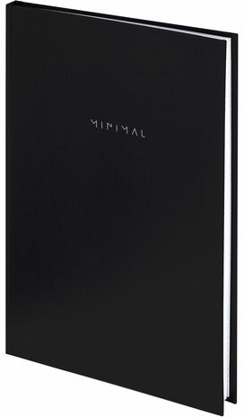 Блокнот БОЛЬШОЙ ФОРМАТ 200х290 мм, А4, 80 л., твердый, клетка, BRAUBERG "Minimal", черный, 116432