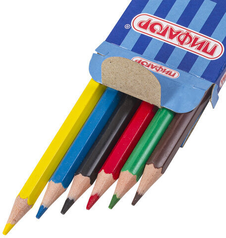 Карандаши цветные стираемые с ластиком ПИФАГОР "МАГИЯ", 6 цветов, пластиковые, 181573, 49