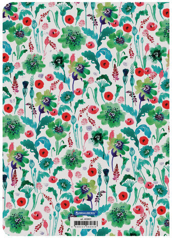 Тетрадь-скетчбук 60 л. обложка SoftTouch, бежевая бумага 70 г/м2, сшивка, В5 (179х250 мм), ЯГОДЫ, BRAUBERG, 403831