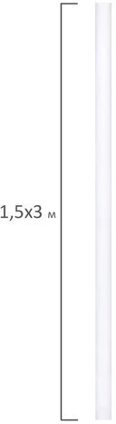 Холст в рулоне BRAUBERG ART CLASSIC, 1,5x3 м, 380 г/м2, грунтованный, 100% хлопок, мелкое зерно, 191686