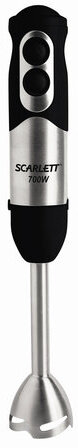 Блендер погружной SCARLETT SC-HB42F15, 700 Вт, 2 режима, измельчитель, венчик, стакан, черный