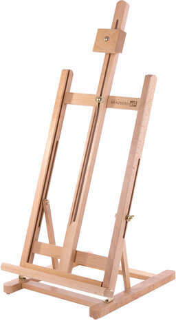 Мольберт настольный из бука, 27,5х97х32 см, высота холста 56 см, BRAUBERG ART CLASSIC, 192269