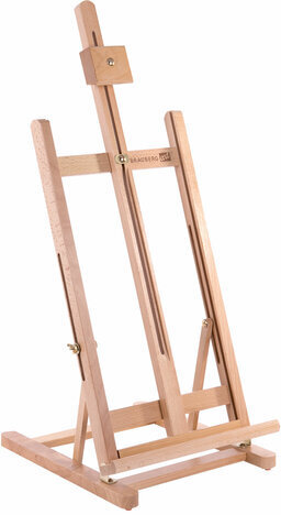 Мольберт настольный из бука, 27,5х97х32 см, высота холста 56 см, BRAUBERG ART CLASSIC, 192269
