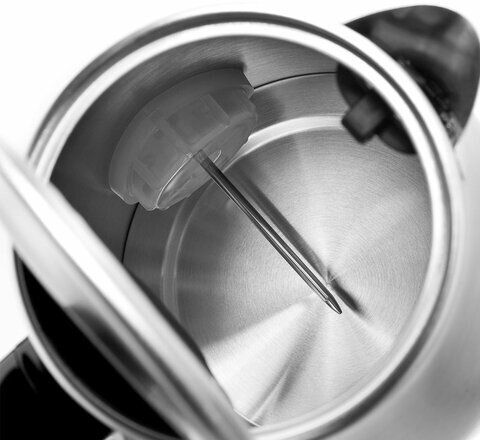 Чайник с термометром BRAYER BR1022, 1,8 л, 2200 Вт, закрытый нагревательный элемент, сталь