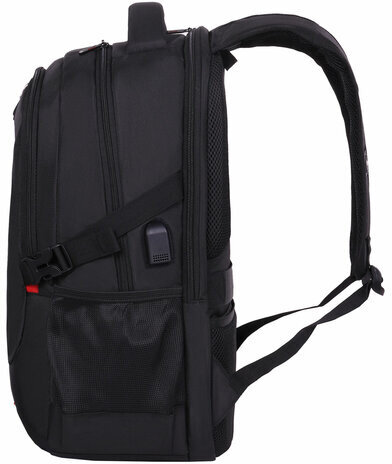 Рюкзак GERMANIUM UPGRADE универсальный, 3 отделения, отделение для ноутбука, USB-порт, "UP-3", черный, 47х33х21 см, 271667