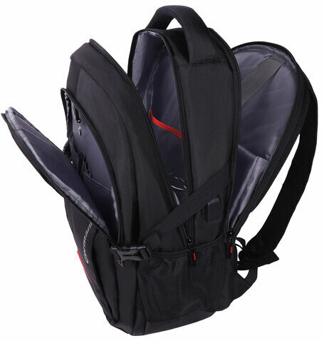 Рюкзак GERMANIUM UPGRADE универсальный, 3 отделения, отделение для ноутбука, USB-порт, "UP-3", черный, 47х33х21 см, 271667