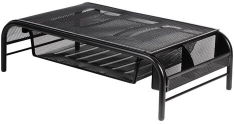 Подставка для ноутбука, монитора, принтера BRAUBERG "Germanium" металлическая, 50х30х14, 512611