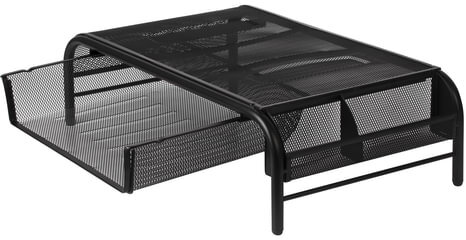 Подставка для ноутбука, монитора, принтера BRAUBERG "Germanium" металлическая, 50х30х14, 512611