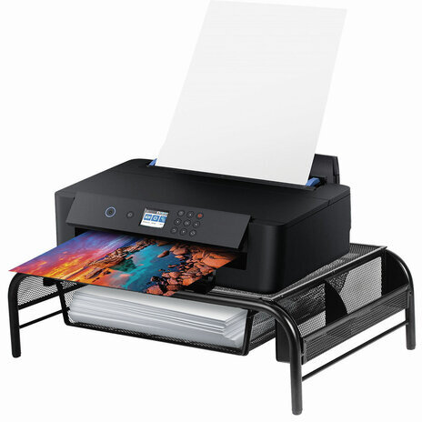 Подставка для ноутбука, монитора, принтера BRAUBERG "Germanium" металлическая, 50х30х14, 512611