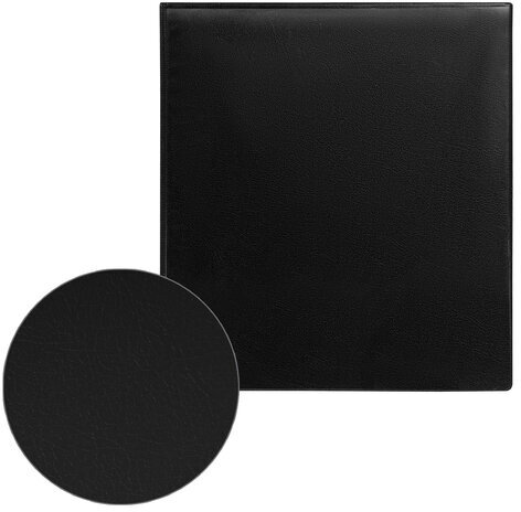 Папка на 4 кольцах с передним прозрачным карманом BRAUBERG, картон/ПВХ, 65 мм, черная, до 400 листов, 223534