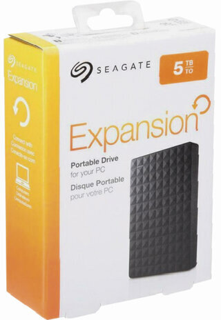 Внешний жесткий диск SEAGATE Expansion Portable 5TB, 2.5", USB 3.0, черный, STEA5000402