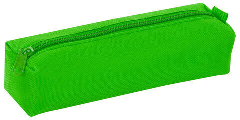 Пенал-тубус ПИФАГОР на молнии, текстиль, зеленый, 20х5 см, 104389