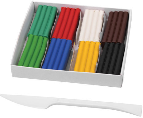 Пластилин классический ПИФАГОР ШКОЛЬНЫЙ, 8 цветов, 120 г, со стеком, 105433