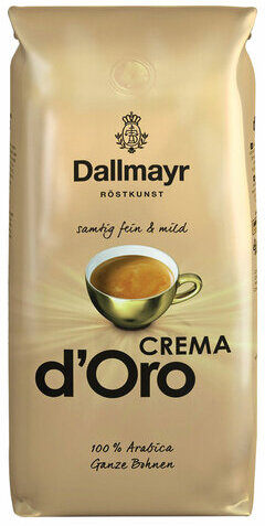 Кофе в зернах DALLMAYR "Crema d`Oro" ГЕРМАНИЯ, 1000 г, вакуумная упаковка, AA04