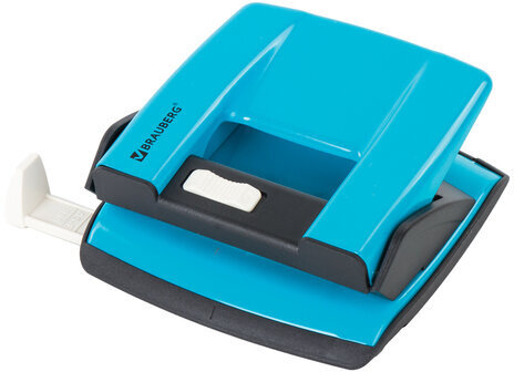 Дырокол металлический BRAUBERG "ULTRA", до 20 листов, голубой, 228759